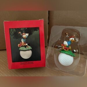 Vintage Disney Enesco Treasury of Christmas ornament - Teed - Off Donald